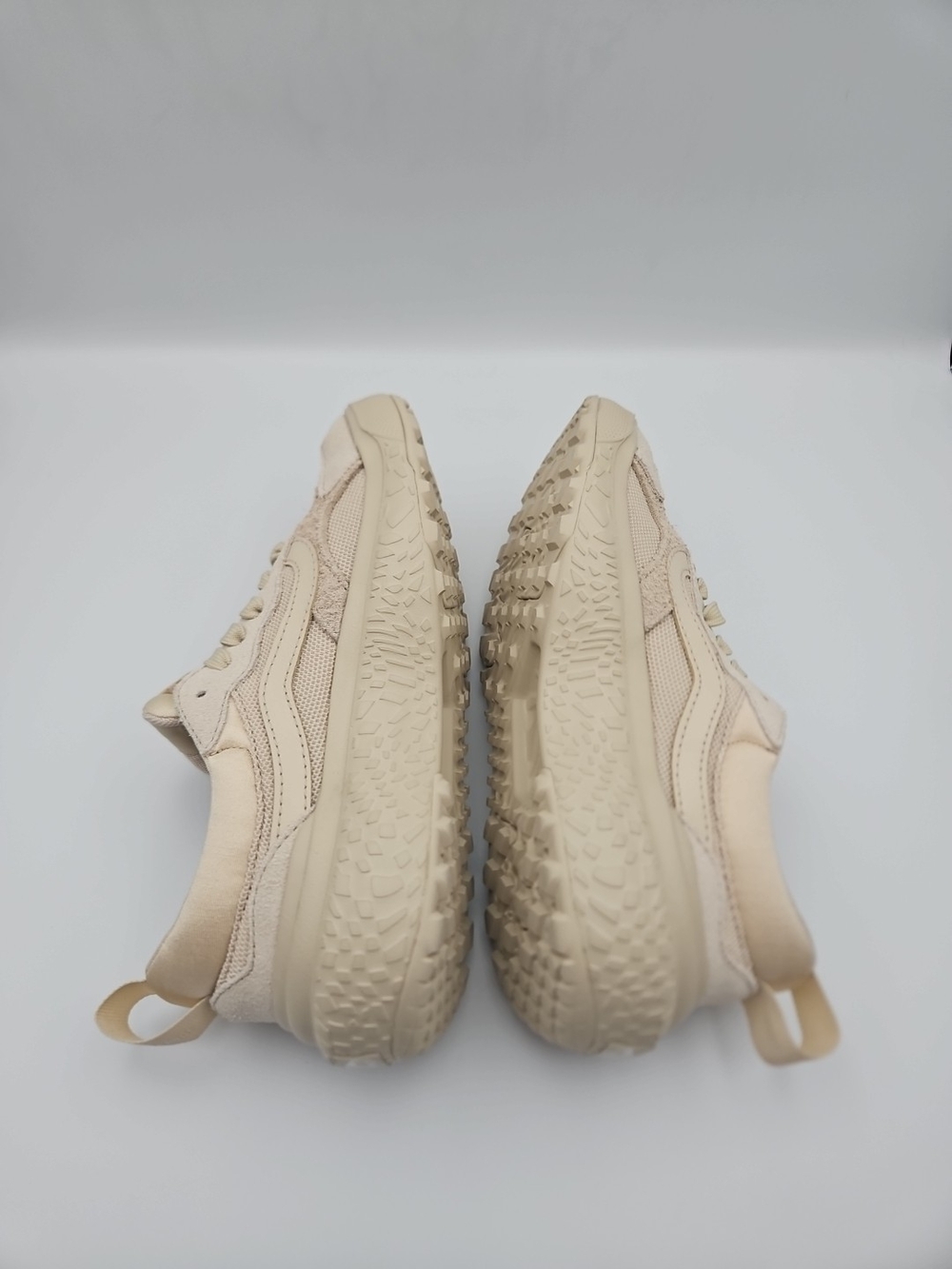 Vans Women's Cream Mesh & Suede Sneaker - Picture 6 of 10